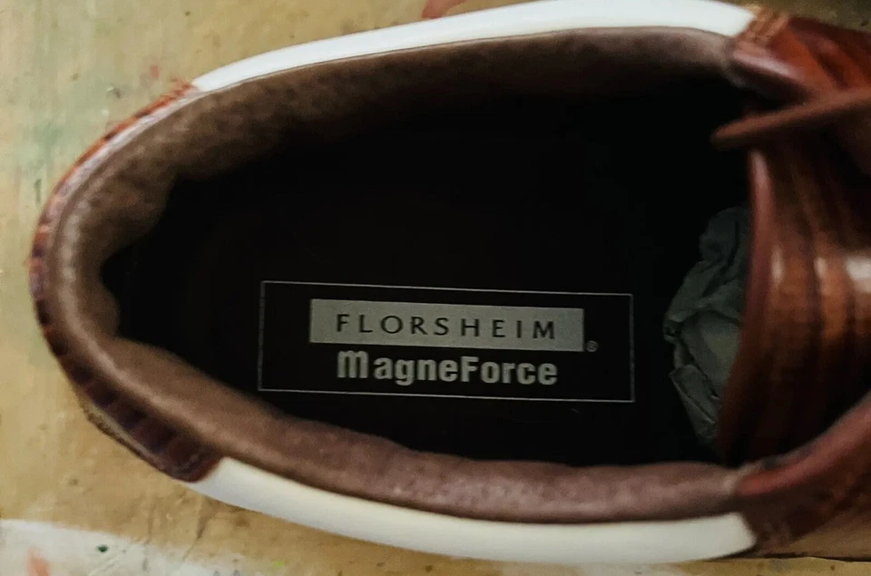 Florsheim Magneforce Mujer’s Zapatos de Golf 9 M NUEVO CON ETIQUETAS BLANCO Borgoña Granate Foto 4 de 4