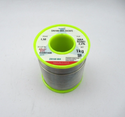 Tamura Elsold SN100 MA (SC07) Solder Wire 1 kg Spool Flux 3064