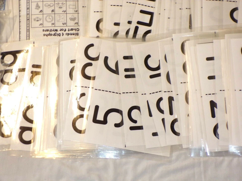 Lot Teachers Supplies School Bulletin Board Die-Cuts Numbers ABC Name Tag Game - Image 3 of 4