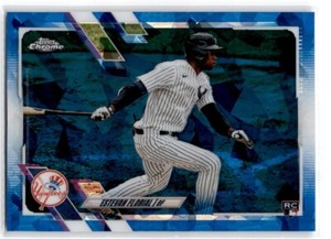 2021 Topps Chrome Sapphire Estevan Florial RC New York Yankees #406