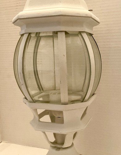 20” Vintage Lamp Post Light Top Architectural Lighting, Beveled Glass - Picture 2 of 5