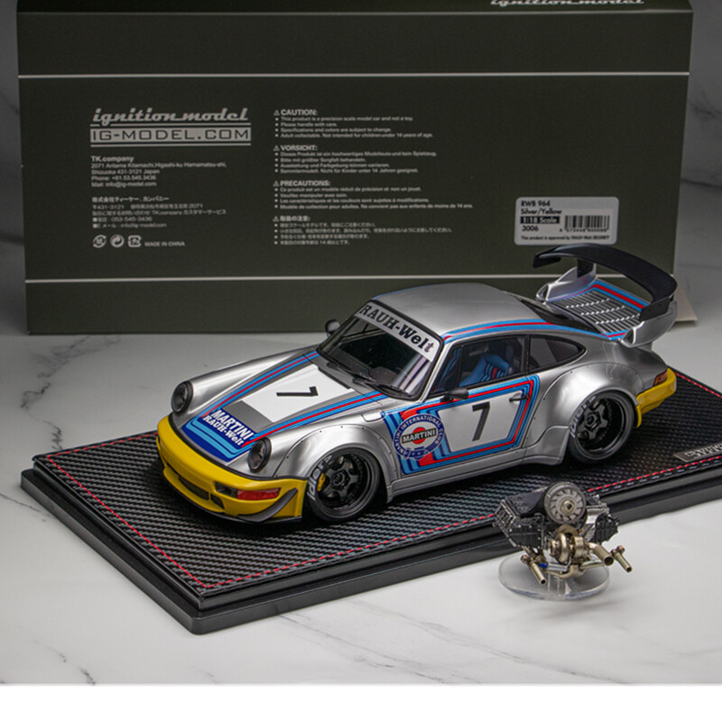 RWB964 マルティニ1/18イグニション 予告：1/18エンジン付 WEB限定モデル「RWB 964」2/5(月）21時半
