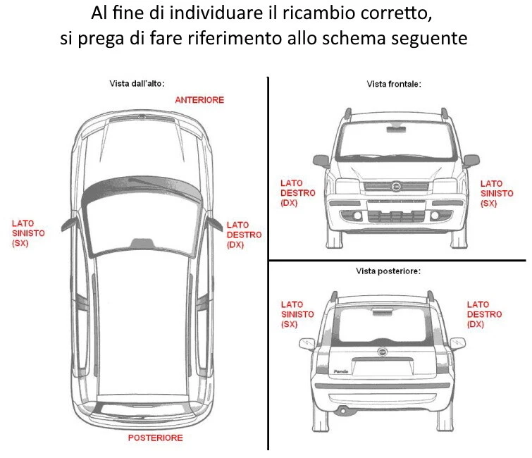 Vetro Laterale Eq Posteriore Dx Destro Per Seat Exeo - Immagine 3 di 3