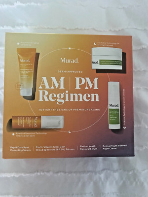 Murad AM PM Regimen 4 Product Piece Travel Trial Size Set NEW IN BOX | eBay