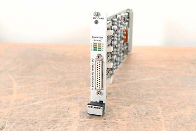 Studer Mic/Line In Card for D21m Modular I/O System CG01HDL