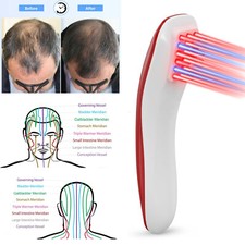 Pettine Laser Anti Perdita Capelli Luce Terapia LED Trattamento Crescita Massaggiatore Ricrescita
