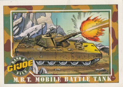 #ad FREE SHIPPING NRMINT 1991 Impel GI Joe MBT Mobile Battle Tank #11 $1.68