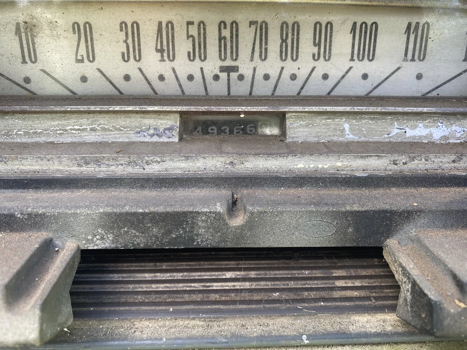 1964 Ford Galaxie 500 Dash Instrument Cluster Trim Speedometer Bezel Gauges - Image 4 of 4