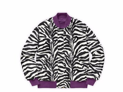 2017 Supreme Contrast Stitch Reversible MA-1 Jacket Zebra Medium