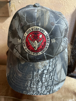 #ad State California Sierra Snowfighter Public Works Highways Division Camo ￼Cap Hat $15.44