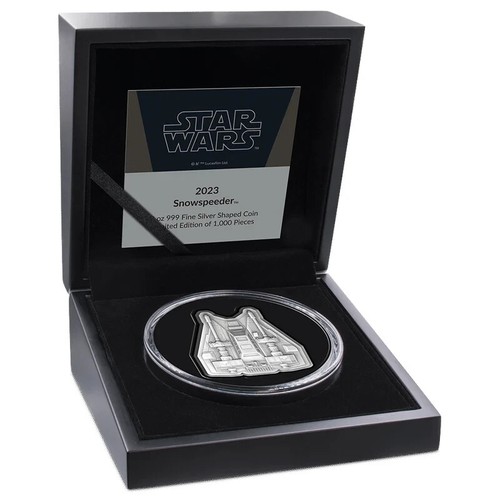SNOWSPEEDER Mandalorian Vehicles 3 Oz Silver Coin $10 Niue 2023 - Picture 5 of 8