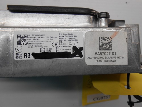 Amplificador de radio de audio BMW X5, X7 OEM 65125A57047 / 5A57047 CG0757 - Imagen 7 de 8