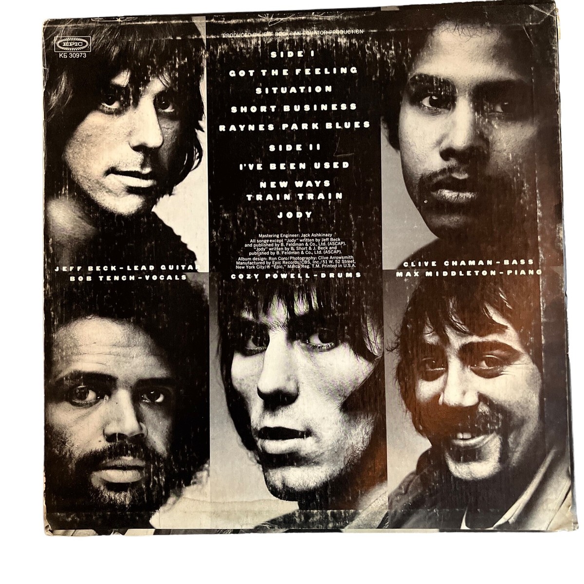 DH16) JEFF BECK GROUP / VINTAGE LP / ROUGH AND READY / EPIC 30973