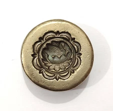 Vintage Bronze Jewelry Die Mold/Mould India Hand Engraved For Jewellery Making