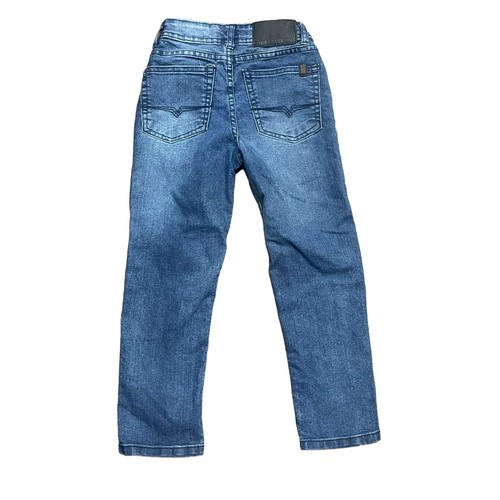 Buffalo David Bitton Evan Slim Straight Adjustable Jeans Beaten Blue Boys size 6 - Picture 3 of 7