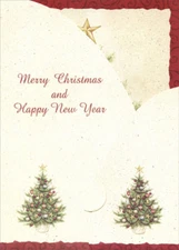 O Christmas Tree  Tina Wenke Box of 12 Tri-Fold Panorama Christmas Cards