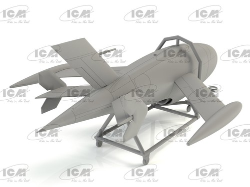 ICM 48400 Plastic model kit 1:48 KDA-1 (Q-2A) Firebee with trailer kits model - Picture 6 of 16