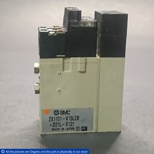 SMC ZX1101-K15LZB-D21L-X121 Vacuum Generator Unit W/ VJ114-5LOZB Solenoid Valve