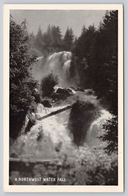 Postcard  Northwest Waterfall U.S Forest Service Photo