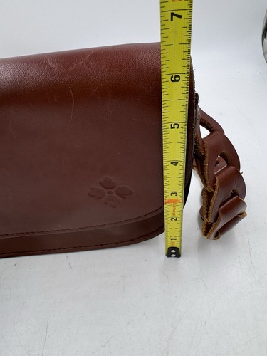 Patricia Nash Chelsey Chainlink Xbody Handtasche Cognac Vintage Leder Kratzer - Bild 20 von 24