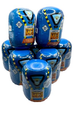 8 Pack Despicable Me 4 Mini Collectible Plush In Blind Reusable Capsule Series 1