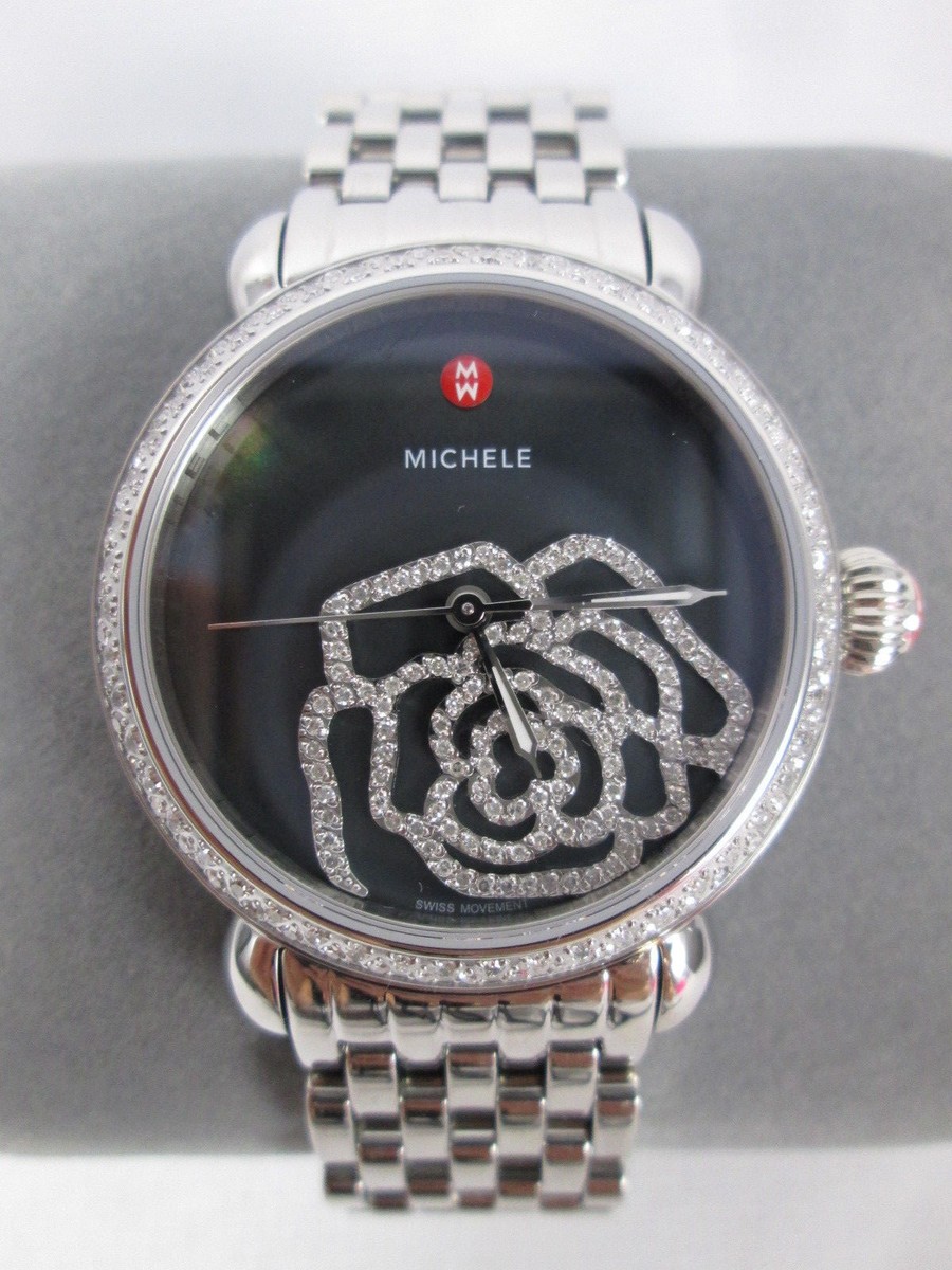 NWT MICHELE CSXJardin black diamonD limitededition MICHELE CSX Women Quartz Wristwatches for sale | eBay main image 3
