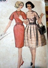 LOVELY VTG 1960s DRESS Sewing Pattern 12/32