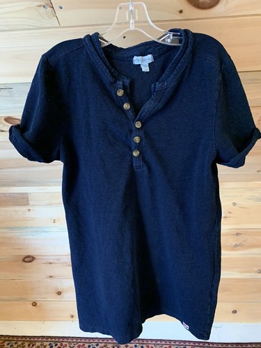 Appaman MIDNIGHT BLUE Navy Hilltop Henley Shirt Youth Boys size 12 - Picture 4 of 4