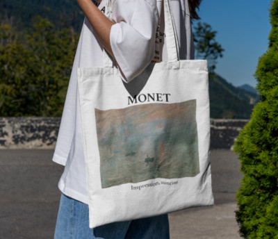 Monet Einkaufstasche ''Impression, Sunrise'' Natural Shopper