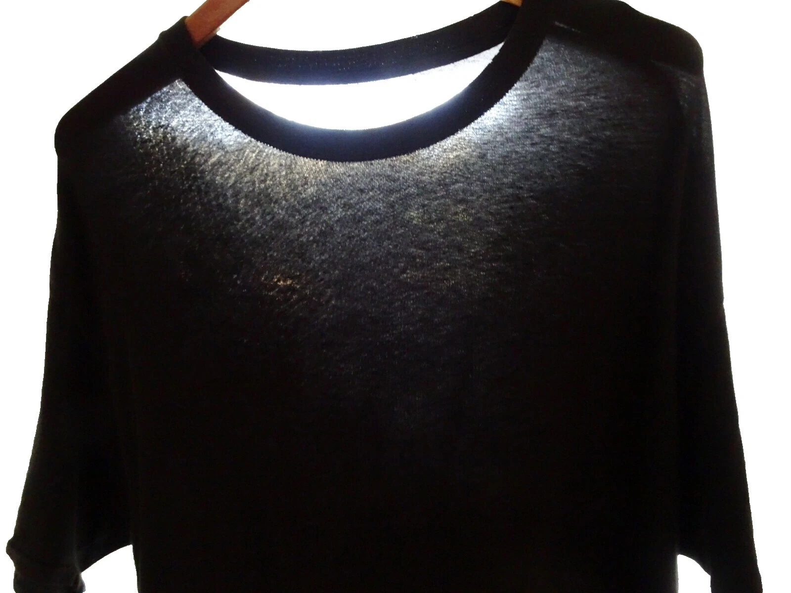 Черная винтажная одежда, обувь и аксессуары Hanes из хлопковой смеси