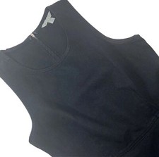 Gap Denim Sleeveless Round Neck A-Line Cotton Black Dress Women’s Size 0