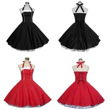 Classical Vintage Dresses - Party Beautiful Rockabilly Jive 50s 60s Polka Dress