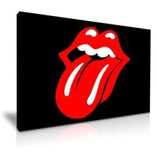 Rolling Stones Canvas Wall Art Picture Print 76x50cm