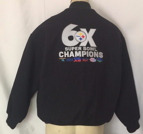 Pittsburgh Steelers Vintage Wool Sports Jacket Men's XL NFL Super Bowl - Picture 3 of 7