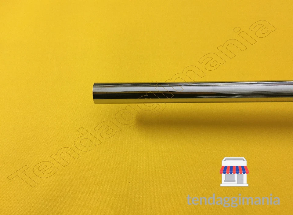 TENDAGGIMANIA BASTONE PER TENDA IN ACCIAIO CROMATO - DIAMETRO 20 MM -CM 160 - 200 - 240 - 300