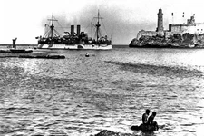 New 5x7 Spanish-American War Photo: USS MAINE Entering Havana Harbor, 1898