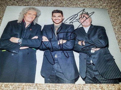 Queen Adam Lambert Original Inperson Autogramm Ebay
