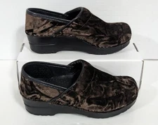 Dansko Crushed Velvet Women's Nursing Clogs Slip On Shoes Sz Euro 36/US 5.5-6