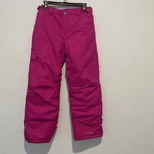 Columbia Kids' Bugaboo Insulated Ski Pants in Pink Size Large