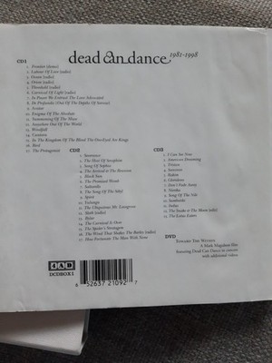 Dead Can Dance 1981-1998 3 CD Box Deluxe Edition + DVD Toward The Within