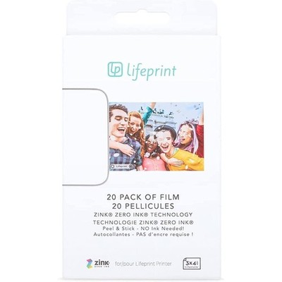 Lifeprint 20-Pack Film for Augmented Reality Photo & Video Printer Refill Pack