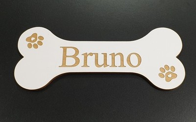 Personalisiertes Holzschild Hund Namensschild Knochenform Schild Hundeknochen Plakette Hundehütte