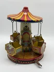Vintage 1940s J. Chein Mechanical Tin Litho Aero Swing Toy #265 In Original Box
