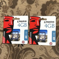 4GB Kingston SDHC Memory Card Class 6-Lot Of -2-NIP  dd 