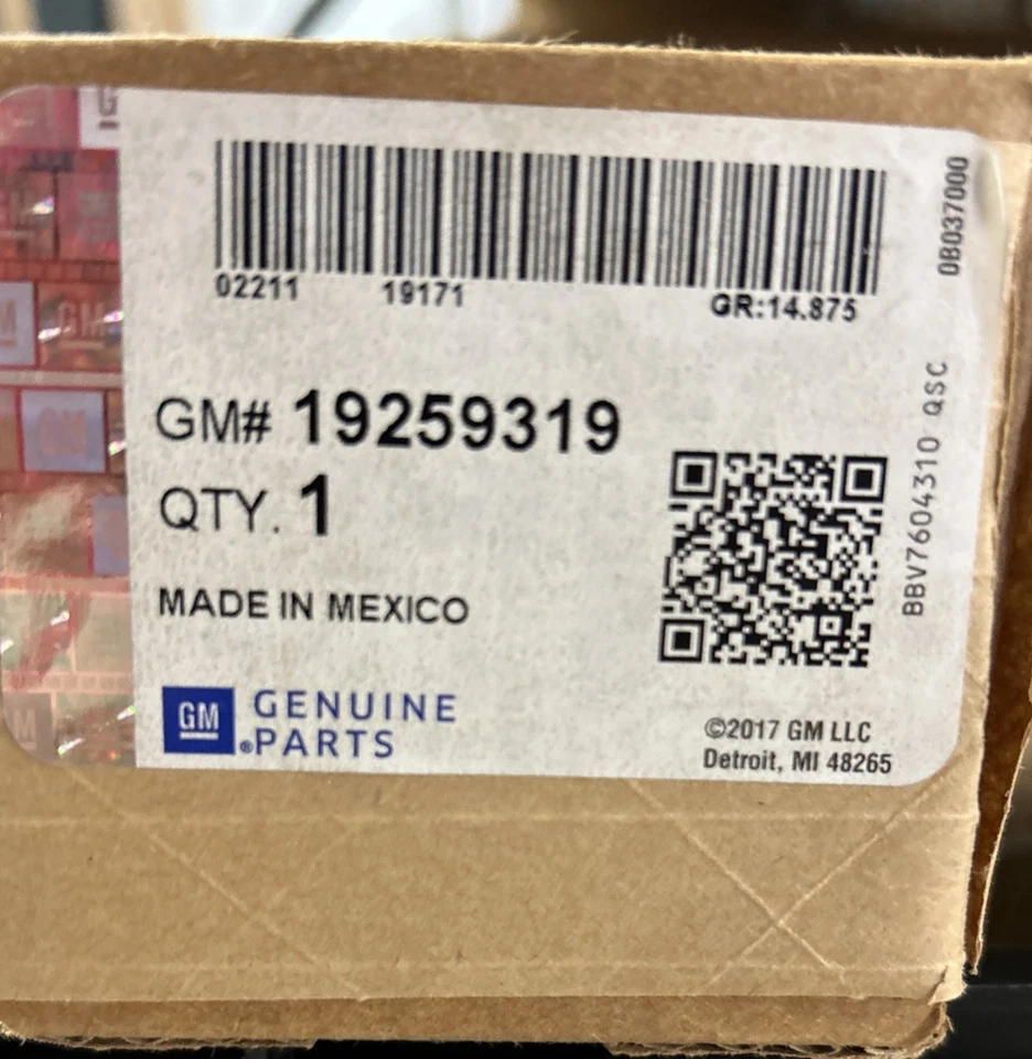 Original GM 2010-14 Cadillac CTS L/H conductor frt hebilla de cinturón de seguridad 19259319 Foto 3 de 3