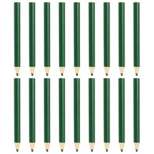 18 Pcs Wooden Colored Pencils Short Oil Based Colored Pencils, Dark Green