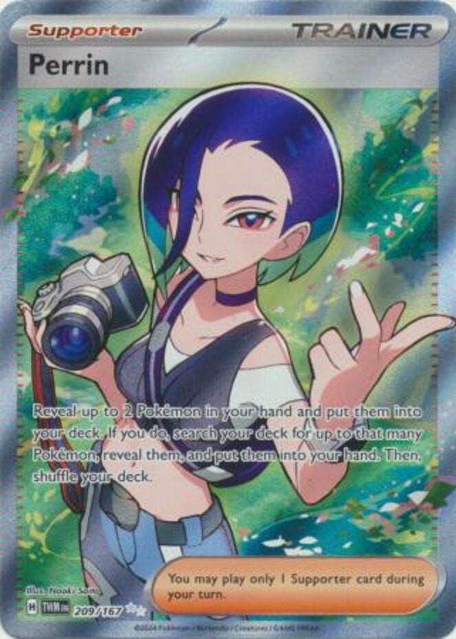 NM-Mint Perrin - 209/167 - Ultra Rare Pokemon Twilight Masquerade