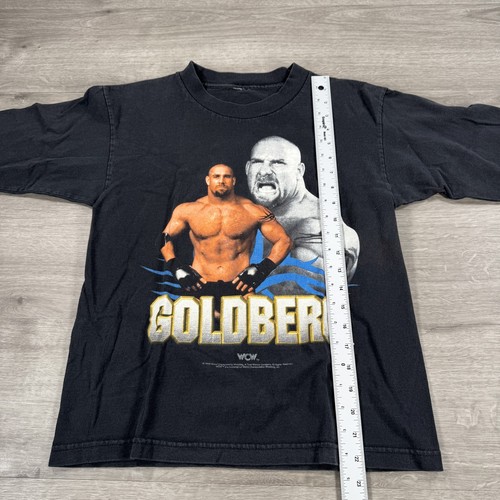 Vintage WCW Goldberg Shirt Kinder Jugend schwarz Wrestling Langarm 90er WWE WWF - Bild 5 von 7
