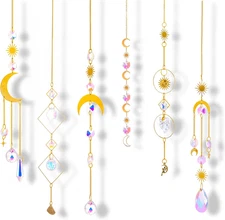 6 Pieces Colorful Suncatcher Crystal Balls with Prism Rainbow Maker, Sun Catcher