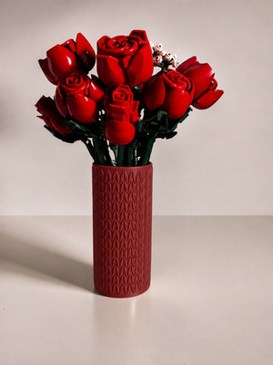 Vasen für alle LEGO Blumen Sets, Botanicals & Rosen im modernen Strickdesign